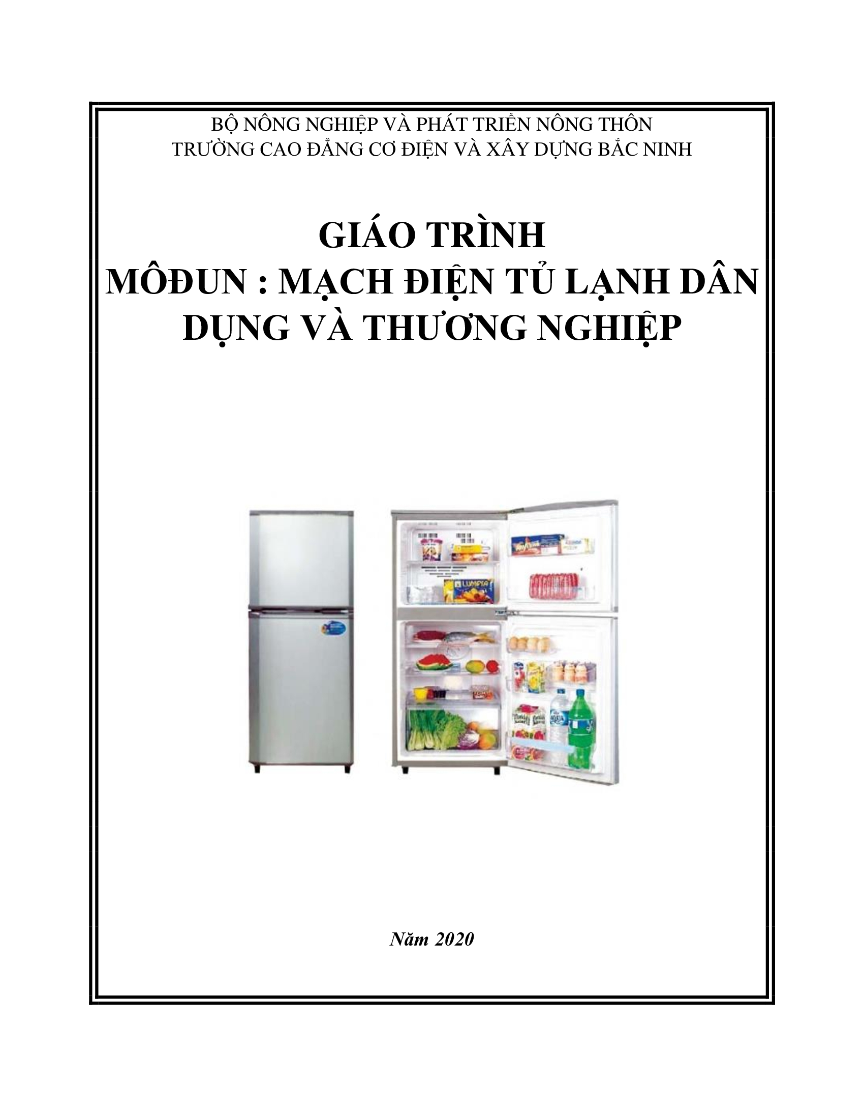 Giáo trình mạch điện tủ lạnh dân dụng và thương nghiệp