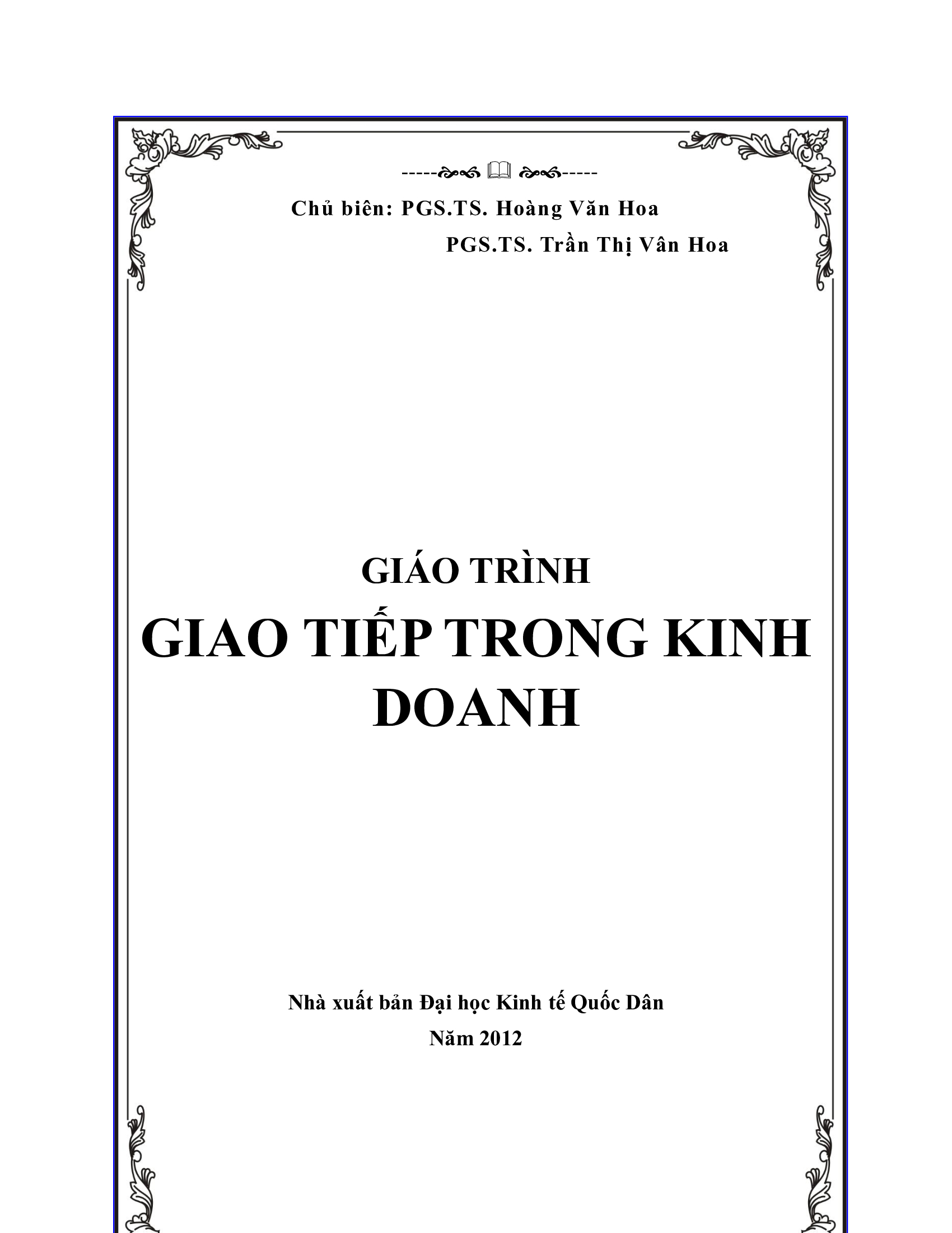 Giáo trình giao tiếp trong kinh doanh