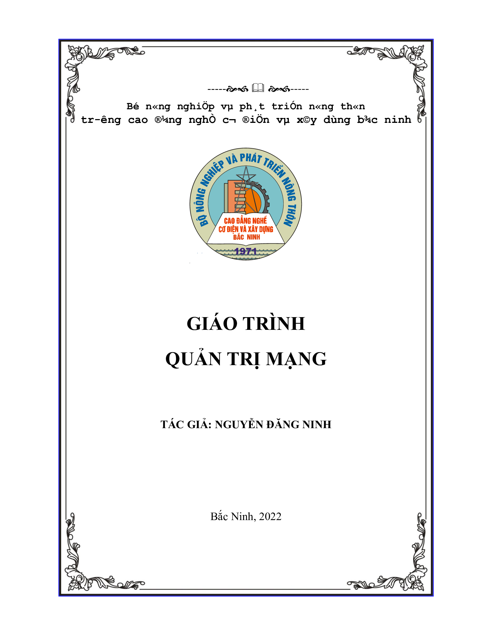 Giáo trình Quản trị mạng 2022
